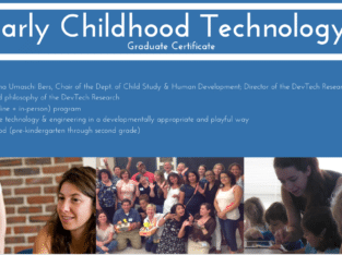 Early Childhood Technology (ECT) Graduate Certificate – Applications closing on Thursday, August 1